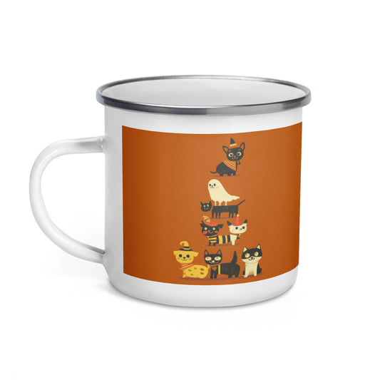 Kitty Candy Capers Enamel Mug