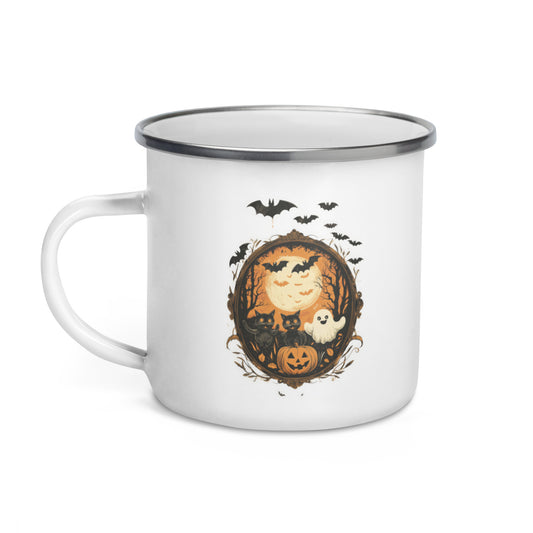 Moonbeam Masquerade Enamel Mug